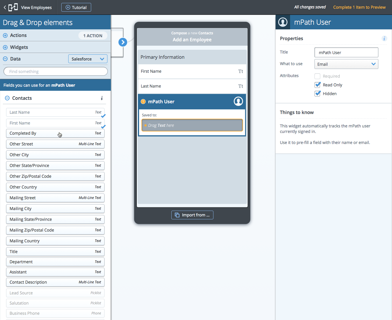 Studio - Assign Field