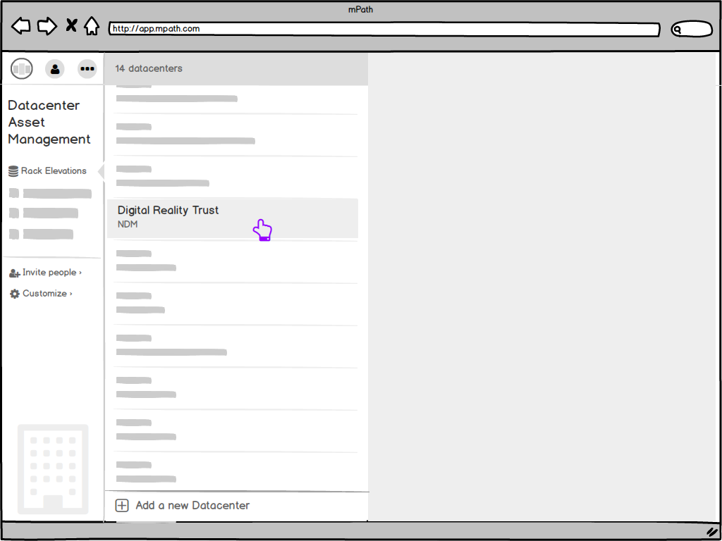 Web App - Sketches - Datacenters - select one
