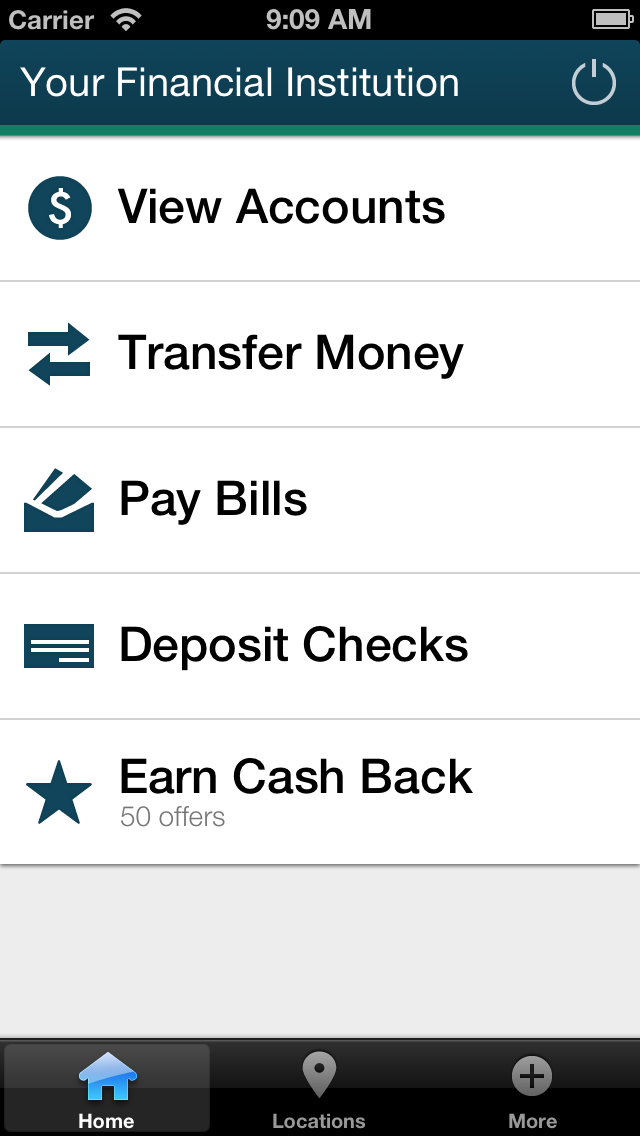 Screenshot of iPhone menu